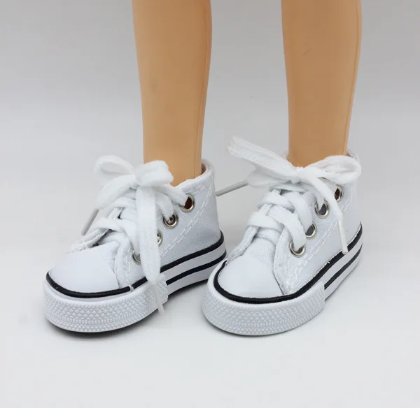 Горячая Распродажа 7,5 см парусиновая обувь для 1/3 BJD кукла модная мини обувь кукольная обувь для России DIY кукла ручной работы аксессуары - Цвет: White Color