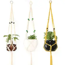 2019 Newest Tassel Pot Holder Macrame Plant Hanger Hanging Planter Basket Jute Braided Rope Hanging Flowerpot Net 2019 Newest Tassel Pot Holder Macrame Plant Hanger Hanging Planter Basket Jute Braided Rope Hanging Flowerpot Net
