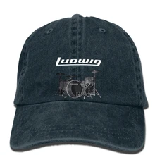 Хип-хоп бейсбольные кепки Новые популярные Ludwig Барабанные Ударные ударные барабанные Cymbal барабанные мужские черные кепки