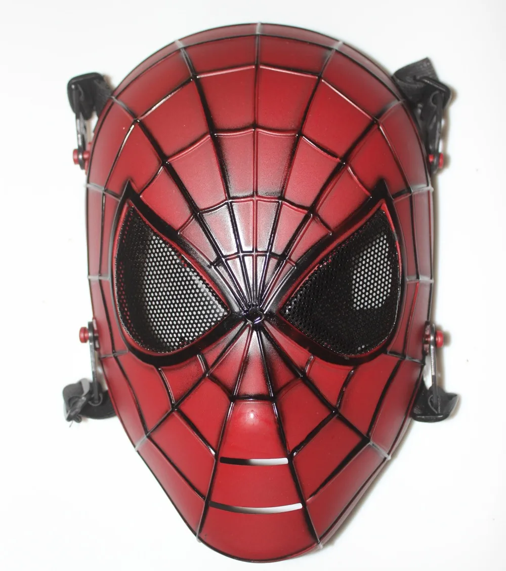 

TACTICAL GEAR M06 AIRSOFT PAINTBALL COSPLAY FULL FACE PROTECTION Mesh Eye SKULL MASK(Spyderman)
