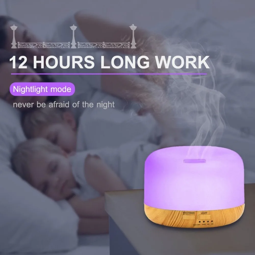 

Air Aroma Diffuser Ultrasonic Humidifier Oil Cool Mist Humidifier Purifier Colorful LED Lights 300ml Water Capacity 2018 New