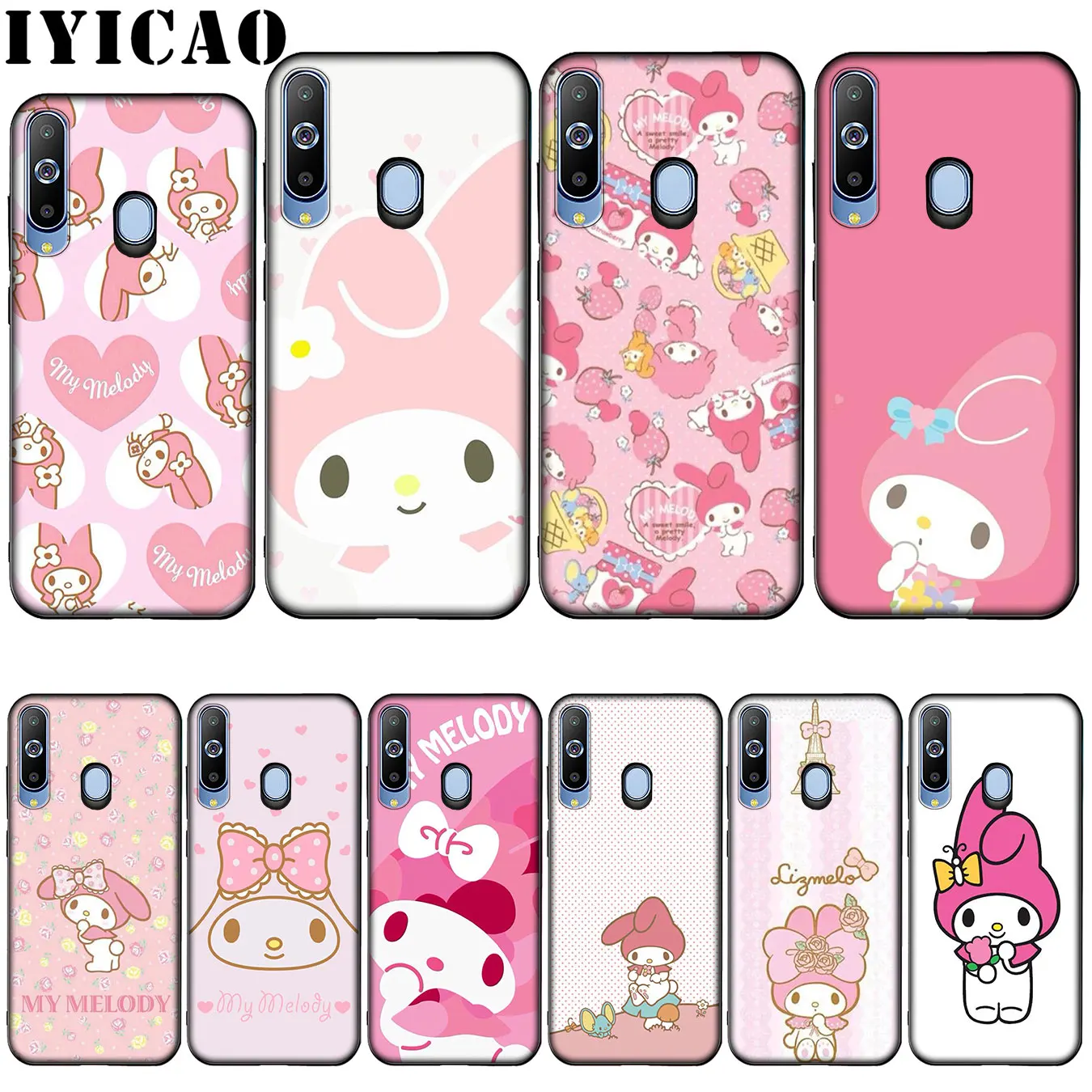 Чехол IYICAO My Melody силиконовый мягкий чехол для Samsung Galaxy A10 A30 A40 A50 A70 M10 M20 M30|Бамперы| |