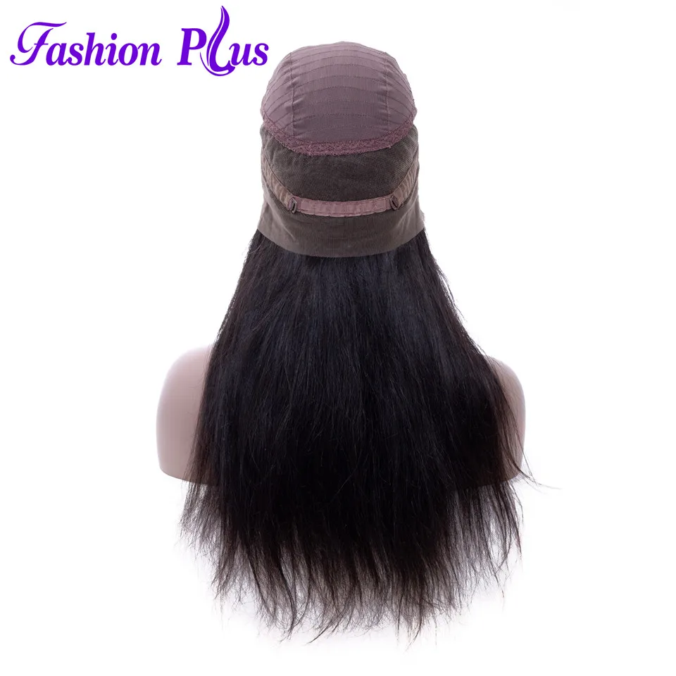 Полностью кружевные человеческие парики для черных женщин прямые бразильские парики remy волосы отбеленные узлы 180% Плотность полные парики шнурка для женщин