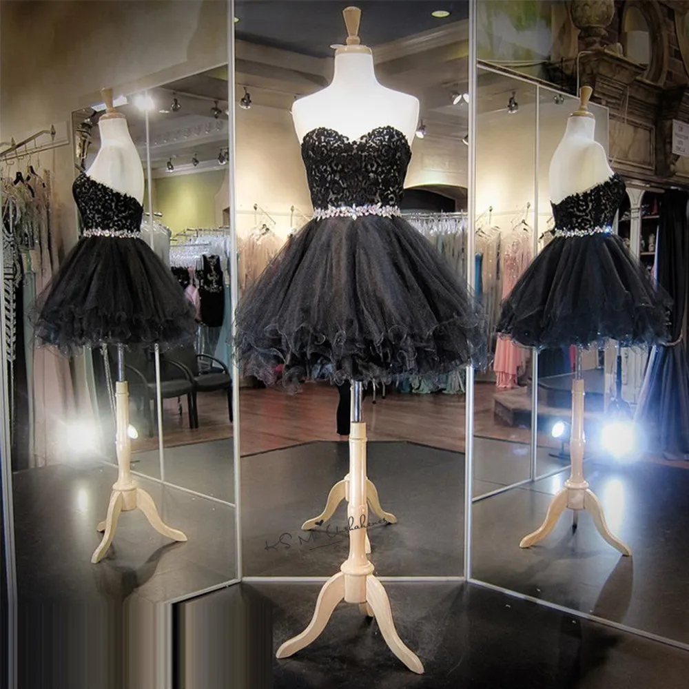 Vestidos De коктель черный Кружево Коктейльные платья 2017 аппликация Бусины короткое платье длиной выше колена Мини Рождество ночной клуб платья