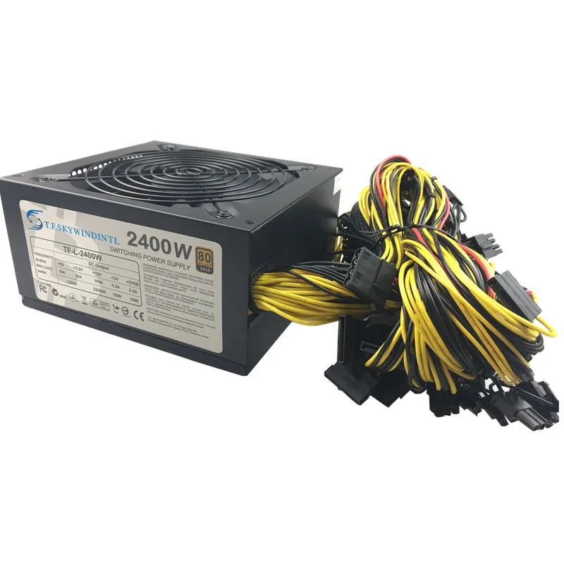 2400 PC источник питания 2400W ATX Gold Mining SATA IDE 8 GPU для ETH BTC Ethereum 110V 2000W PSU ASIC Bitcoin Miner|Блоки
