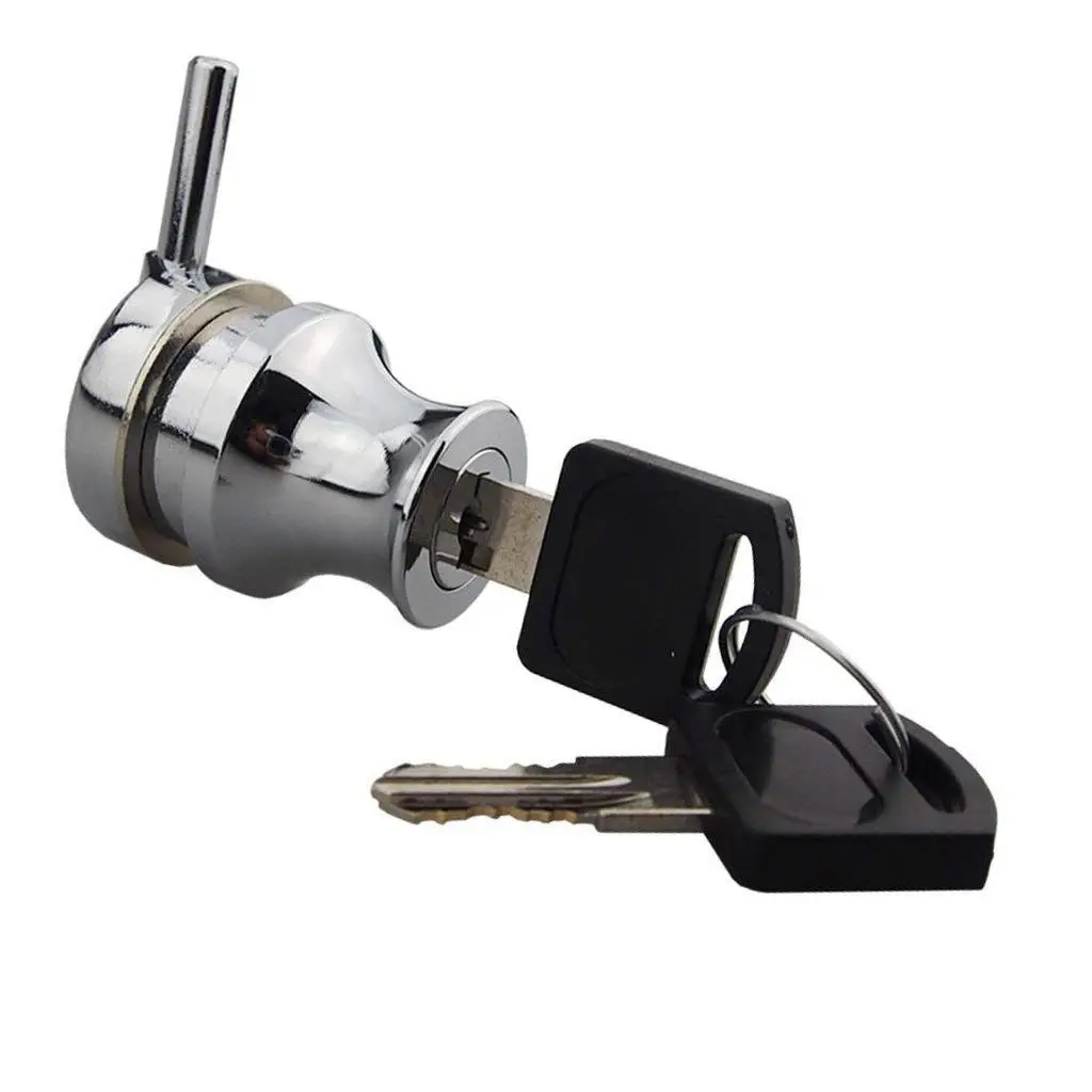 Us 4 82 34 Off Door Locker Door Glass Cabinet Zinc Alloy Lock Simple Showcase Swivel Hinge For Single Glass Door Cabinet Lock Drop Shopping In Locks