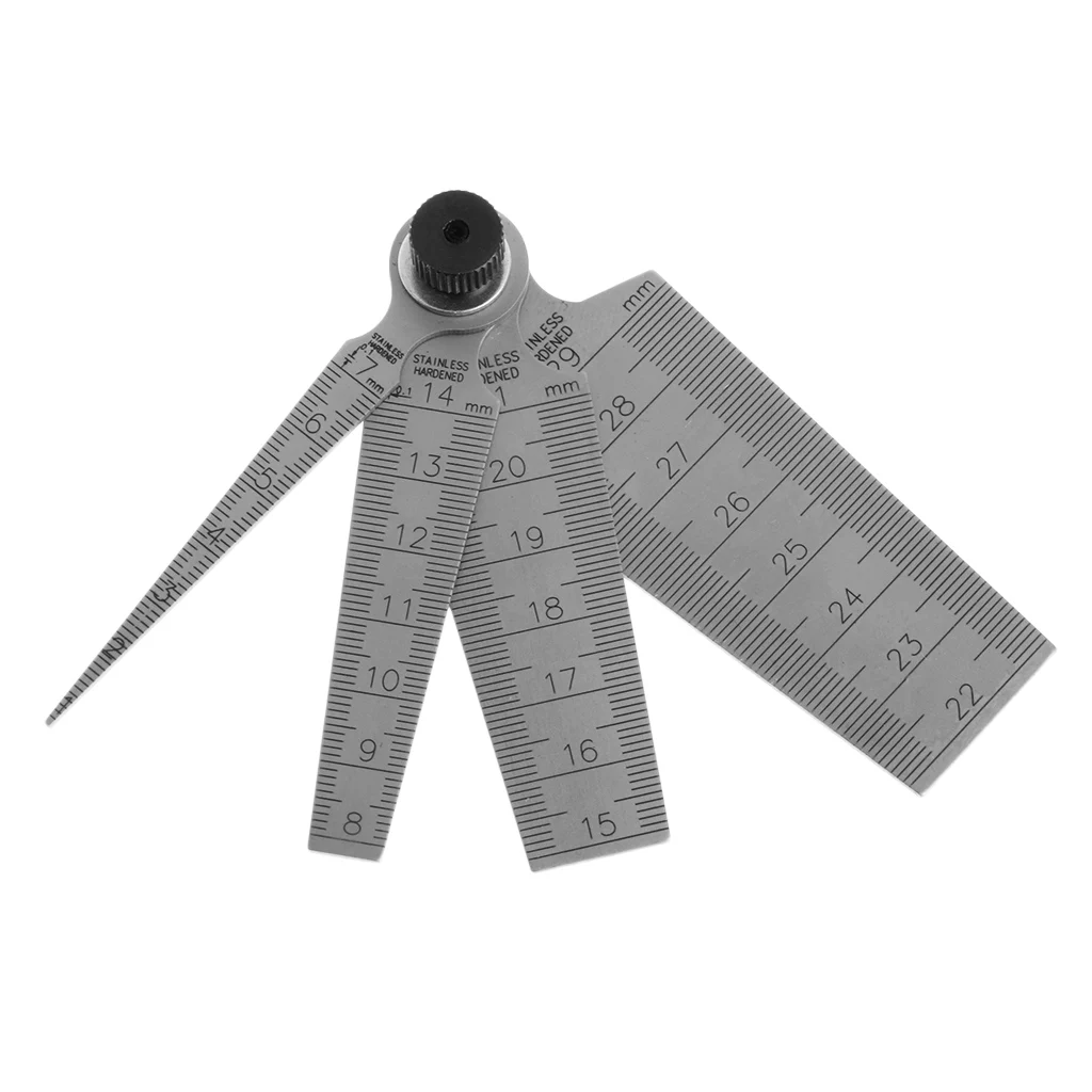 0mm 29mm Gap Hole Measuring Taper Gauge Ruler Depth Inspecting Tool