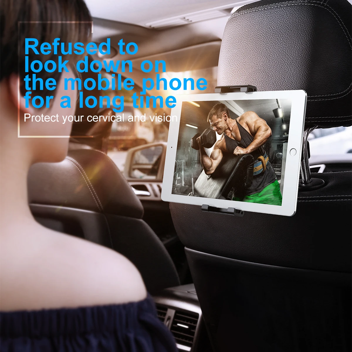 Baseus Back Seat Mount Tablet Stand Car Holder For iPad Air Mini Pro Backseat Car Phone Holder Stand For iPhone Xs Max Samsung