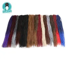 Лучший! Роскошь Для Плетения Ombre Вязание Крючком Косички Kanekalon Micro Сенегальский Twist Hair 22