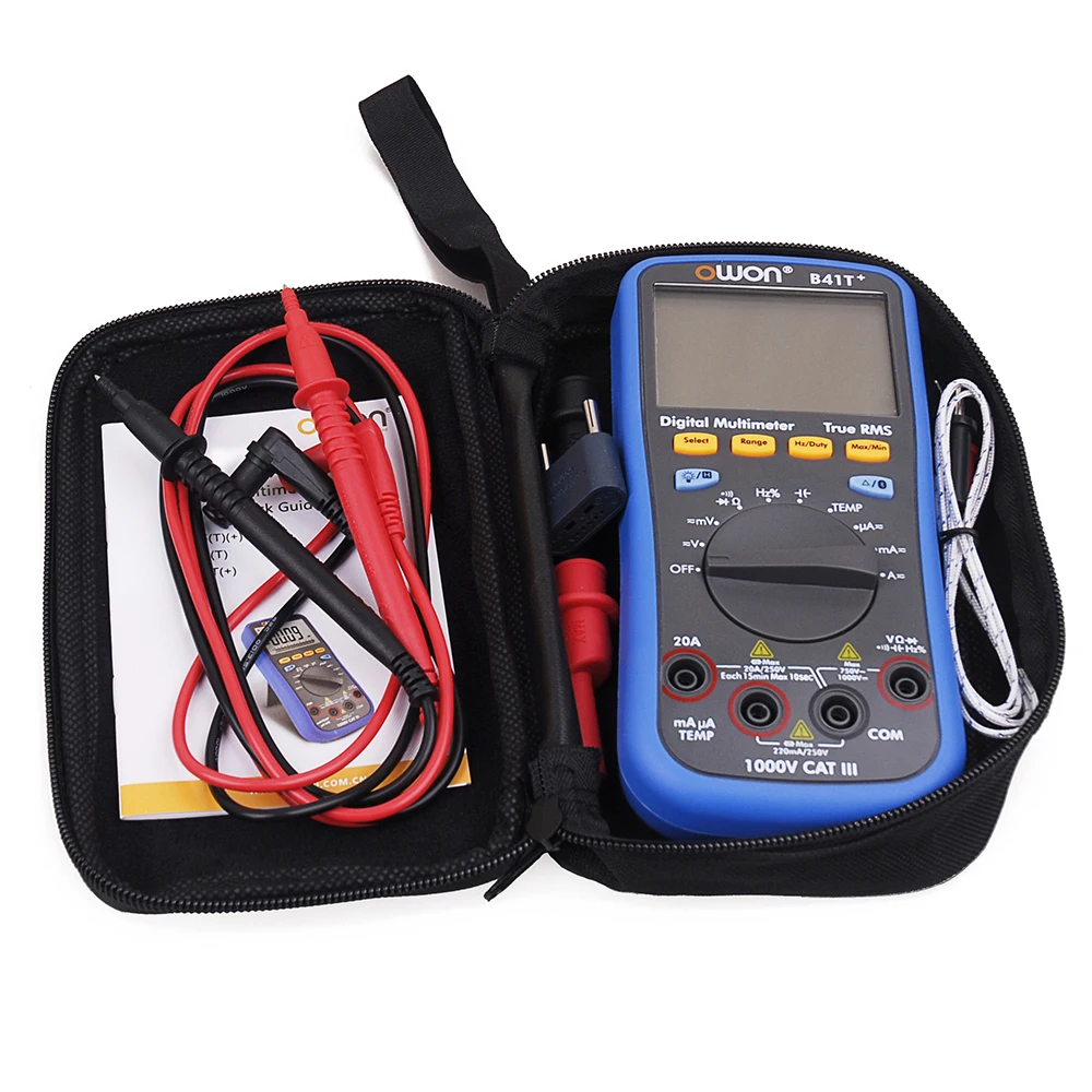 Goedkoop Owon B41T + 4 1 2 Digitale Multimeter Met Bluetooth True Rms Backlight Test Meter