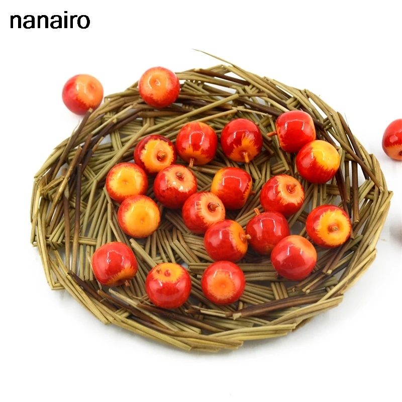 

Cheap 20Pcs Mini Apple decoration Artificial Party Christmas Wedding Home Furnishings Cognitive Toys Simulation Foam Berry