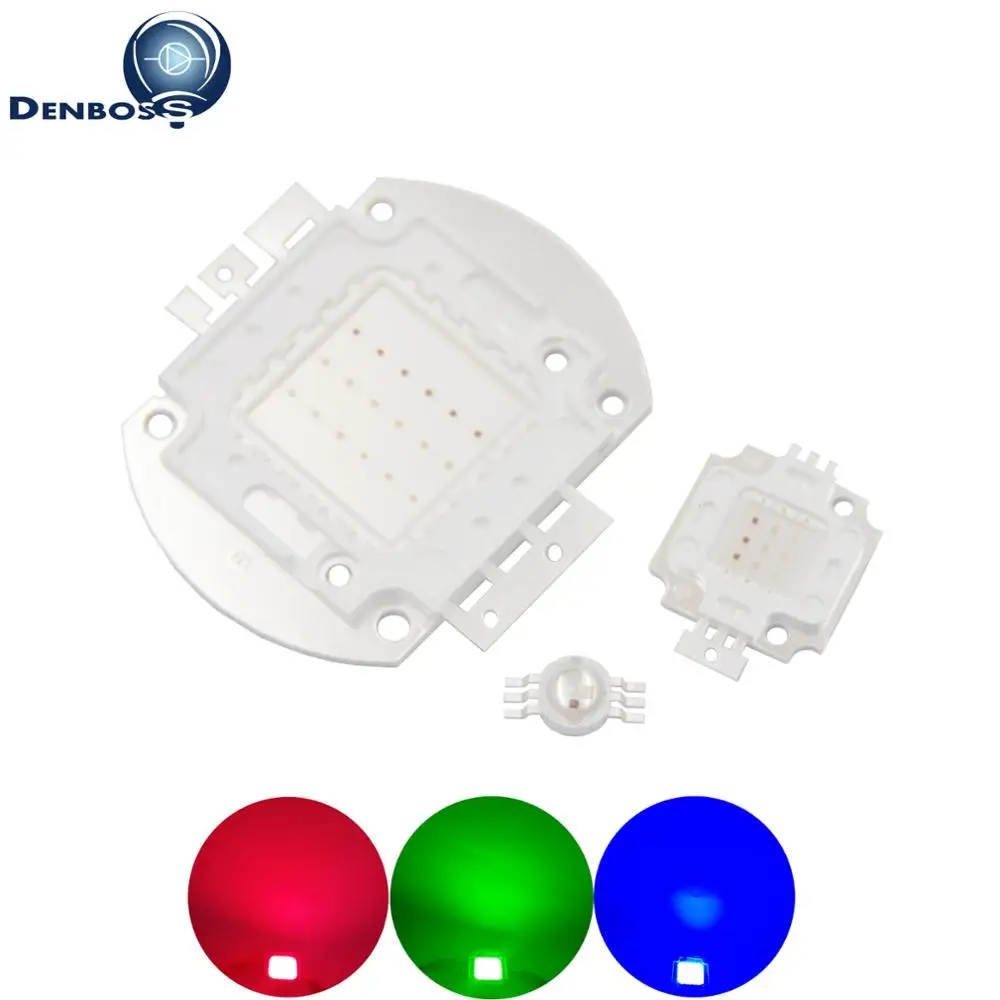 3 Вт 10 18 30 48 RGB cob led Epistar Genesis Высокий люмен Красный Зеленый Синий Регулируемый свет