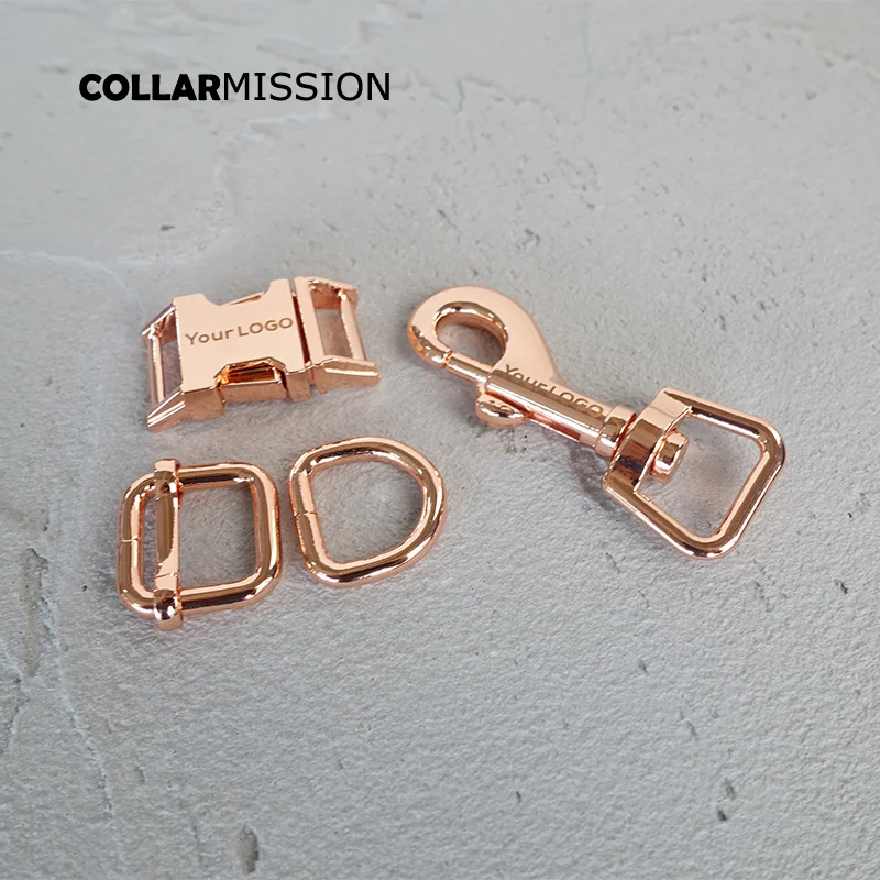 

Engraved buckle, We provide laser engraving service customize LOGO 15mm customized dog collar Bag Backpack durable diy parts