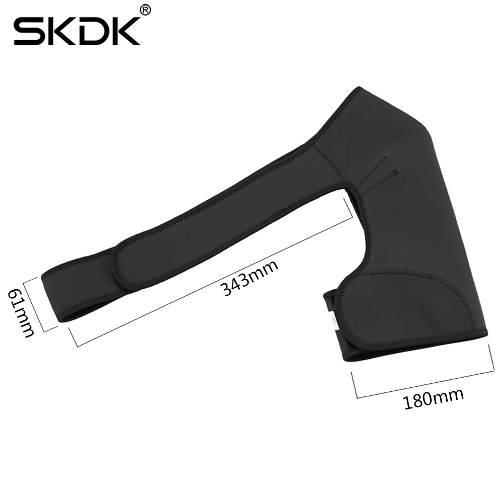 SKDK, 1 шт., поддержка спины, воздухопроницаемая подушечка под давлением, для боли в плечах, компрессионный рукав, фиксатор для плеч, протектор, один ремень, левый и правый