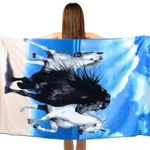 Большое пляжное полотенце 100*180 см из микрофибры бассейн полотенце антибактериальное воды Впитывающий Коврик для йоги компактный быстро высыхающее полотенце для путешествий на открытом воздухе