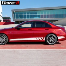 Автомобильный Стайлинг c63 AMG Edition наклейка в полоску с боковой