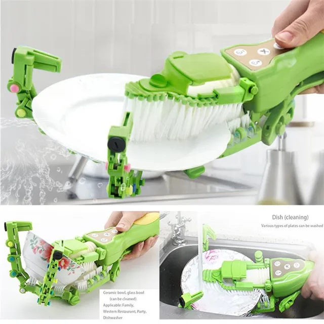 Handheld Automatic Dish Scrubber Brush Antibacterial Kitchen Dishwasher