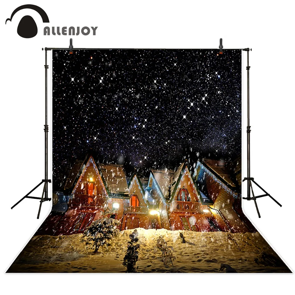 

Allenjoy christmas village houses 6.5x10ft(2x3m) New Year hakodate house fotografie achtergronden ZJ