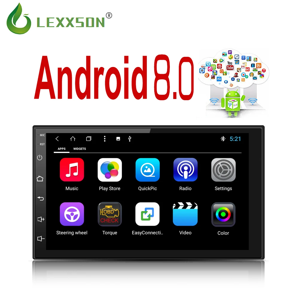 

Octa Core 2 Din Android 8.0 Autoradio car 12v 7inch touch screen no dvd Car Audio Stereo With GPS WiFi BT Radio Universal 2G+16G