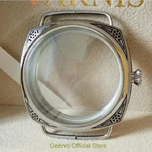 47 мм Высокое качество 316L нержавеющая сталь 604 часы корпус резьба декоративный узор fit 6497/6498 ручной Ветер движение 05A