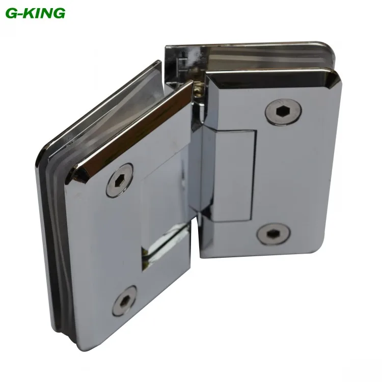 Pure copper precision casting 135 degree glass clamp glass door hinge