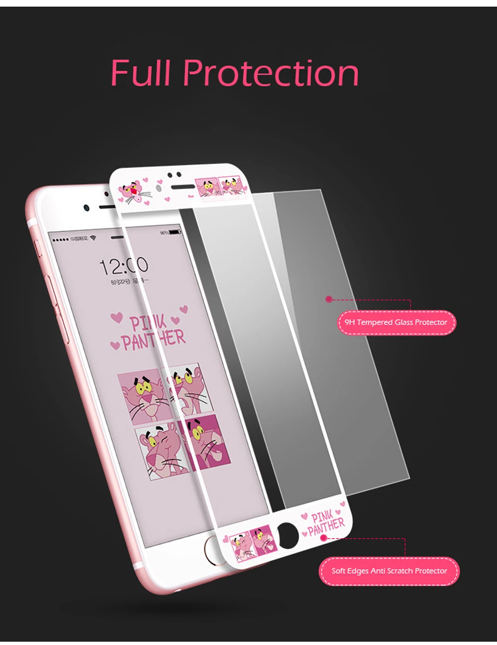 9H-HD-Tempered-Glass-Screen-Protector-For-iPhone-6-6s-Plus-7-Plus-8-Plus-Pink-Panther-Cartoon-Cute-3D-Curved-Soft-Edge-Film-SF48- (6)