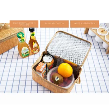 

Practical Lunch Bags Portable Insulated for Picnic Container Food Picnic Bag Packet Thermal Cooler Lunch Box Storage Bag #5