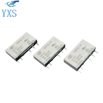 

10PCS/LOT HF41F-24-ZS HOT NEW HF41F-24-ZS HF41F-24 HF41F24ZS 24VDC DC24V 24V Relay DIP5