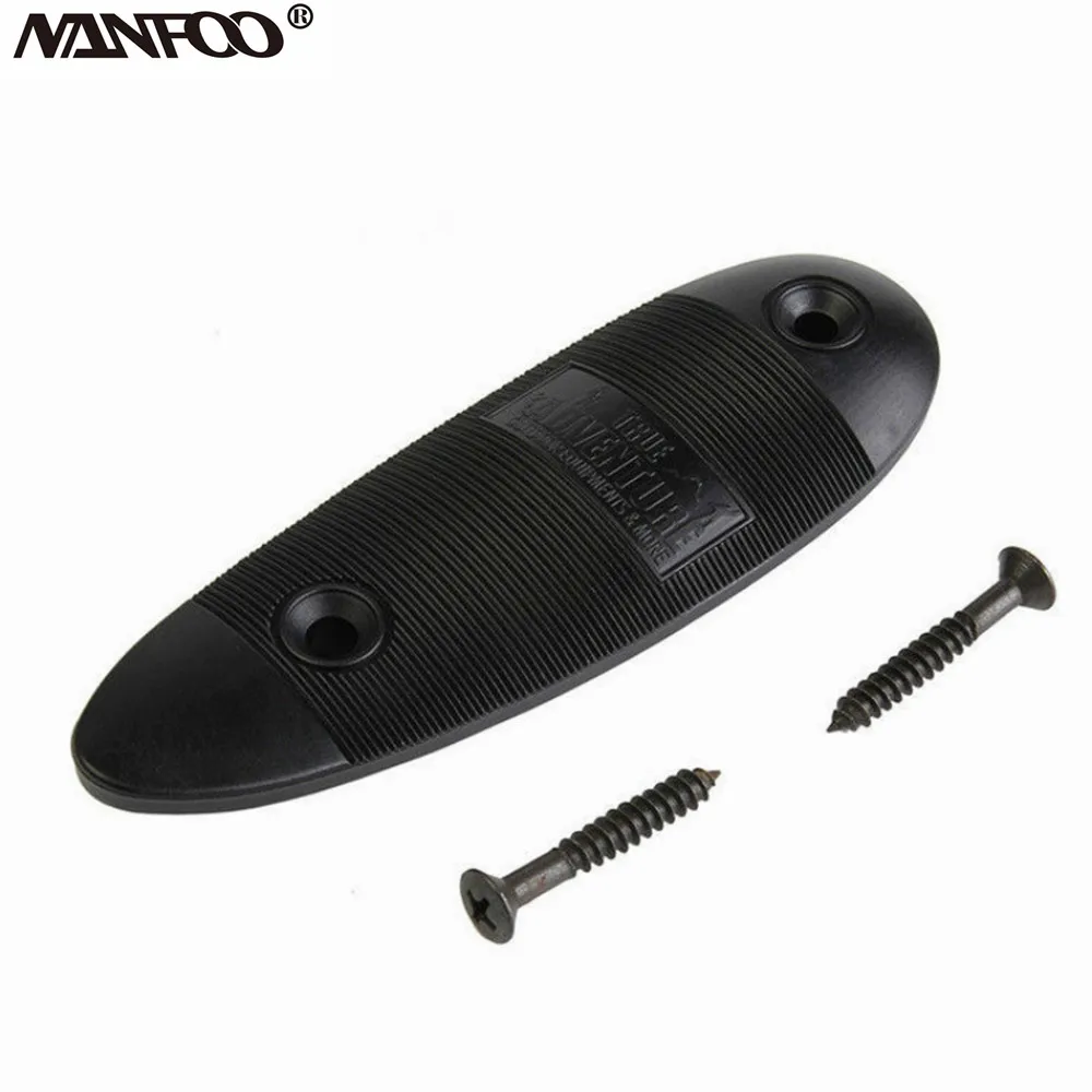 

Outdoor Durable PP Non-Slip Ribbed Slip Recoil Pad With Screw for Hunting Gun Accessories Shooting Gun Buttstock Protection