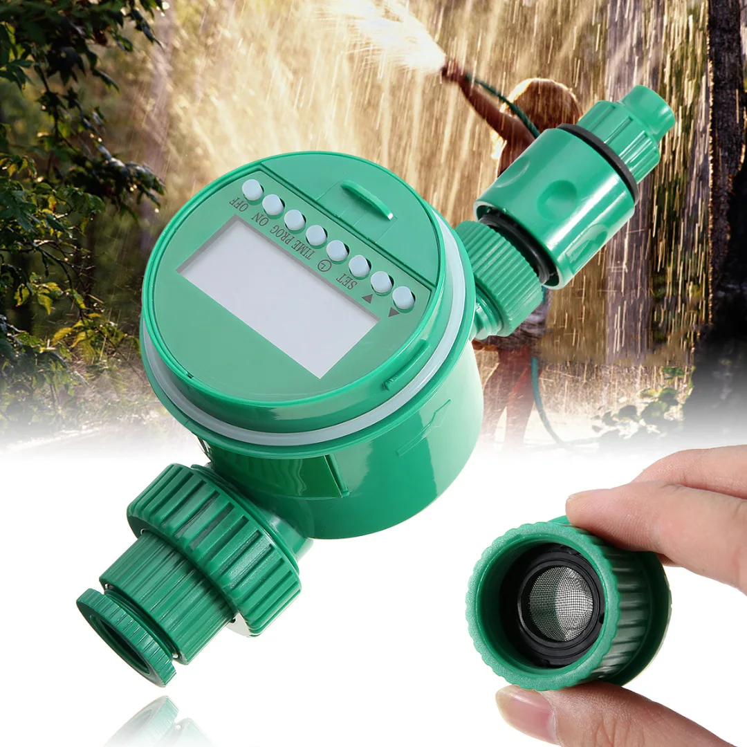 Mayitr Garden Irrigation Timer Digital LCD Programmable Clock Irrigation Timer Automatic Sprinkler Controller System Garden Tool