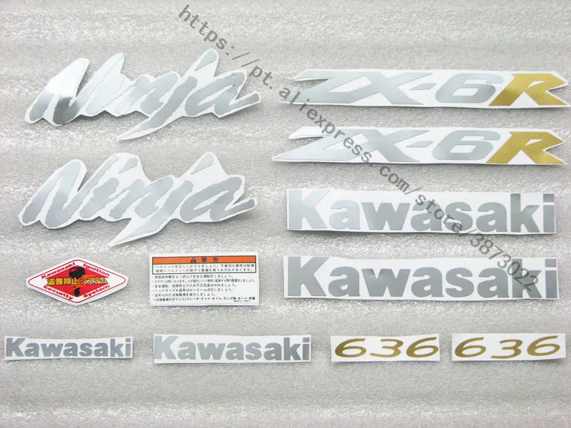 

Universal Motorcycle Sticker Protector Decal Pad Tank car sticker fit for kawasaki KB04=ninja ZX6R 03 04 05 06 07