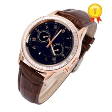 Новейшие женские роскошные бриллиантовые Круглые Наручные часы с Bluetooth, с монитором сердечного ритма, камерой, шагомером, будильником