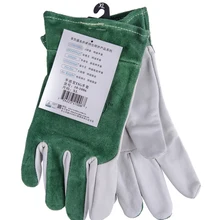 Коза кожаные защитные перчатки сварщику перчатки заварки TIG овечья шкура высокого качества кожаные рабочие перчатки