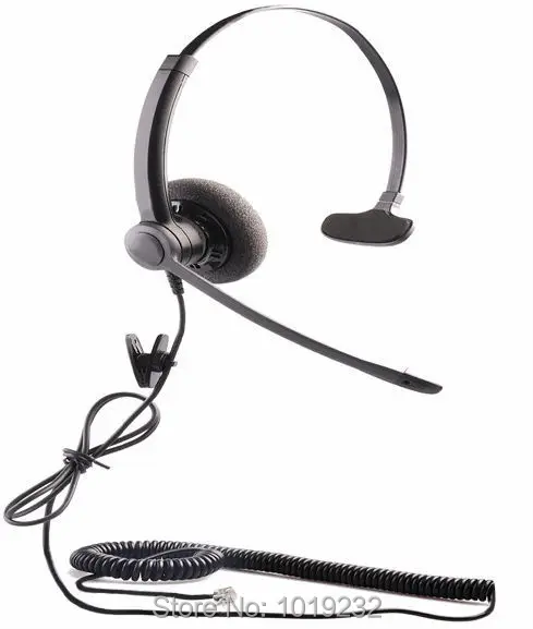 Бесплатная доставка монофонический call center гарнитуры RJ09/RJ11 разъем для офисные RJ9