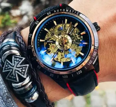 Relojes часы мужские MEITUO модные спортивные автоматические механические часы мужские часы Топ бренд Роскошные наручные часы Relogio Masculino - Цвет: Color 3