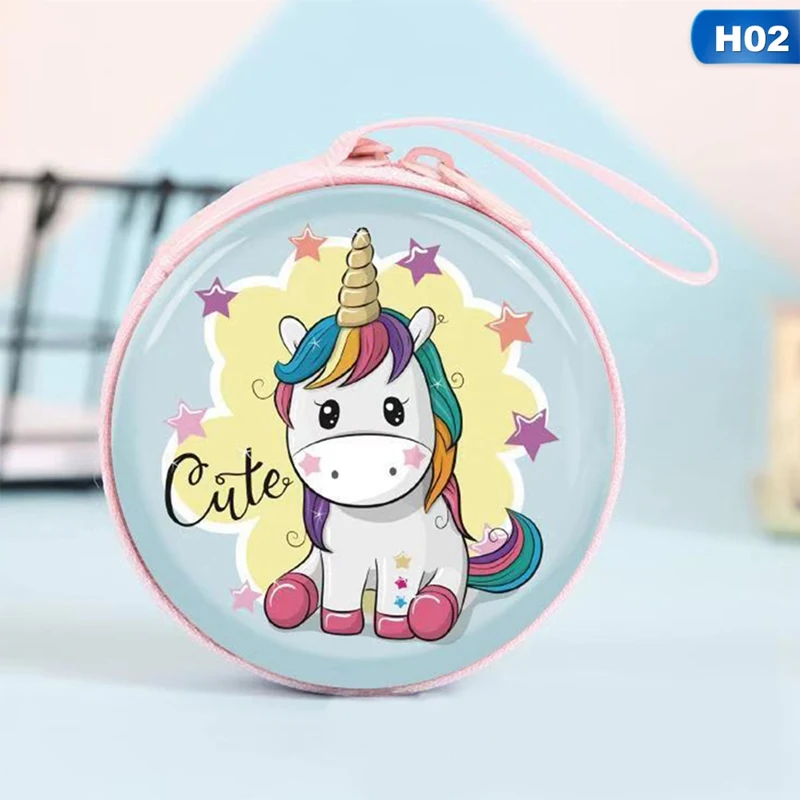 Новинка Женская мини сумка Kawaii мультяшный единорог кошелек для монет милый