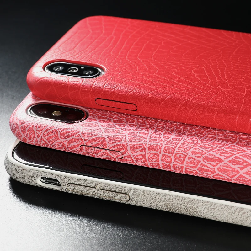 PU Leather Pattern Phone Case for iphone 6 6s 7 8 plus Case Back Cover For iphone X xs max XR Case (4)