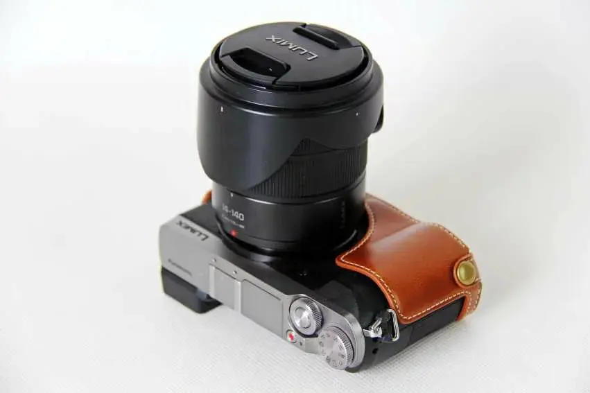 Классическая сумка для камеры из искусственной кожи Половина Чехол для Panasonic Lumix DMC-GX80 DMC-GX85 GX80 GX85 Половина корпуса камеры набор