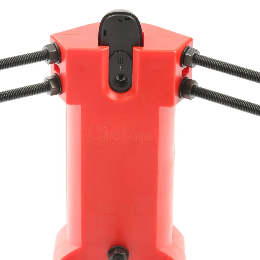 Reprap 3d 오픈 소스 3d 스캐너 DIY 키트, 빨간색 플라스틱 사출 성형 부품