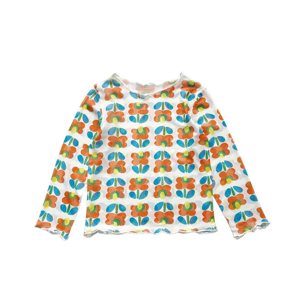 

Kids Long-sleeved Sunscreen Shirt 19 Summer Thin Baby Girls Boys Tees Tops Child Base Coat Children Clothes Fashion Clothing