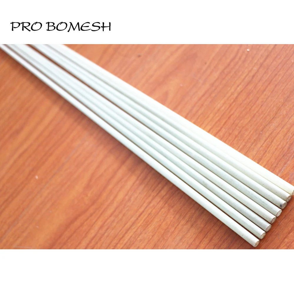 

Pro Bomesh 2PCS/Lot 72CM 1 Section Solid Fiber Glass Ice Rod Blank Refitting Tip For Boat Rod DIY Rod Building Repair