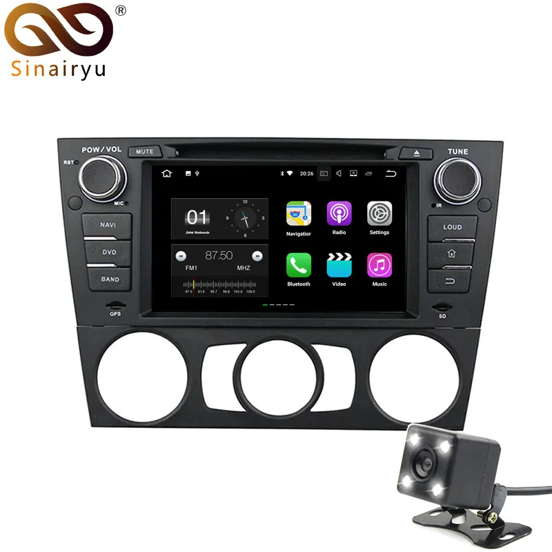 Sinairyu 2G ram Android 7 1 автомобильный DVD для BMW E90 салон E91 Touring E92 Coupe E93 Cabriolet Восьмиядерный