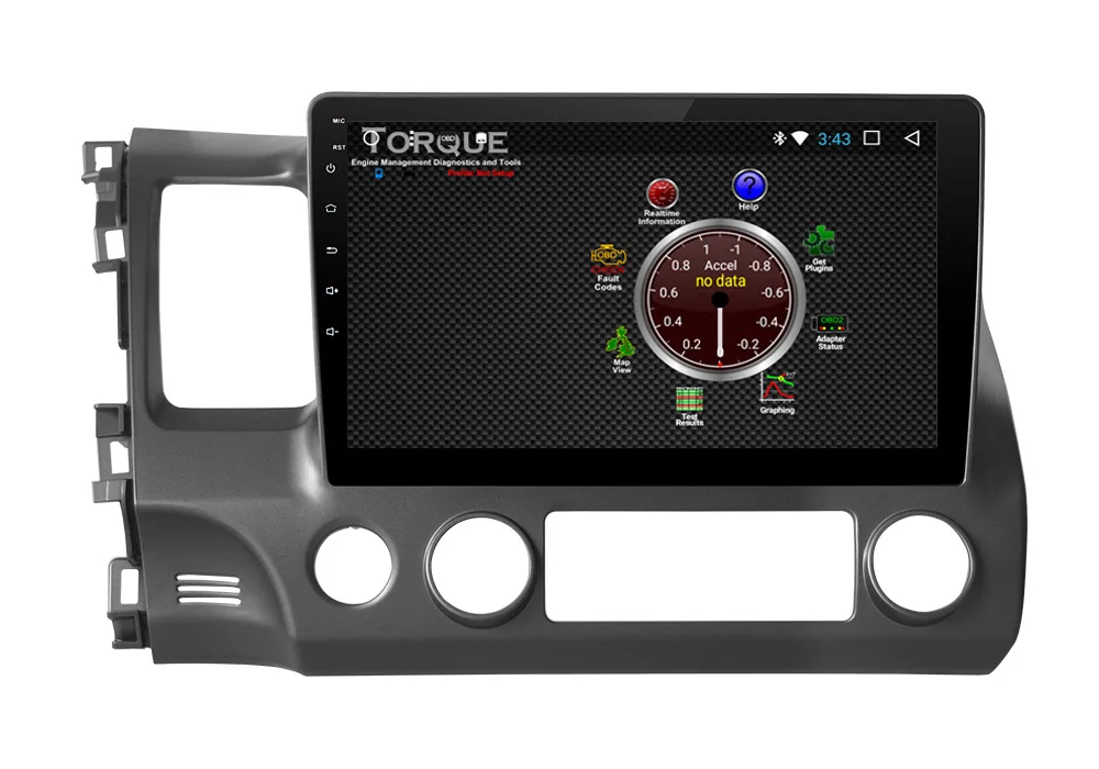 Best JIUYIN Android Car DVD GPS Player For Honda Civic 2006 2007 2008 2009 With Radio  Navigation Quad Core Multimedia Player 9