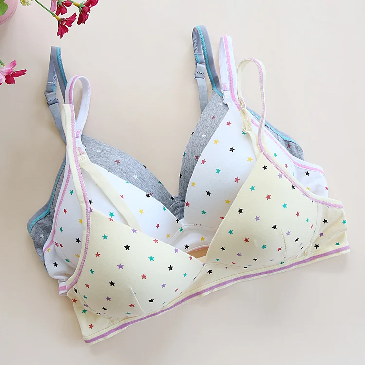 2015 Fashion New Cotton Lingerie Lolita Style Cute Bras for Kids Young