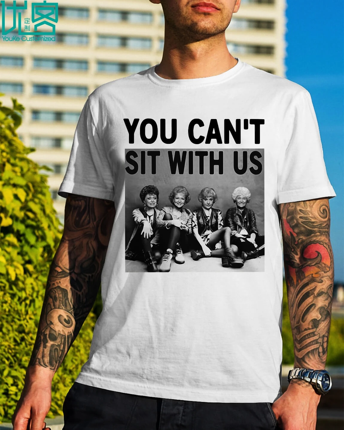 

Golden Girls You Can't Sit With Us T-Shirt 2019 Summer Men's Short Sleeve T-Shirt