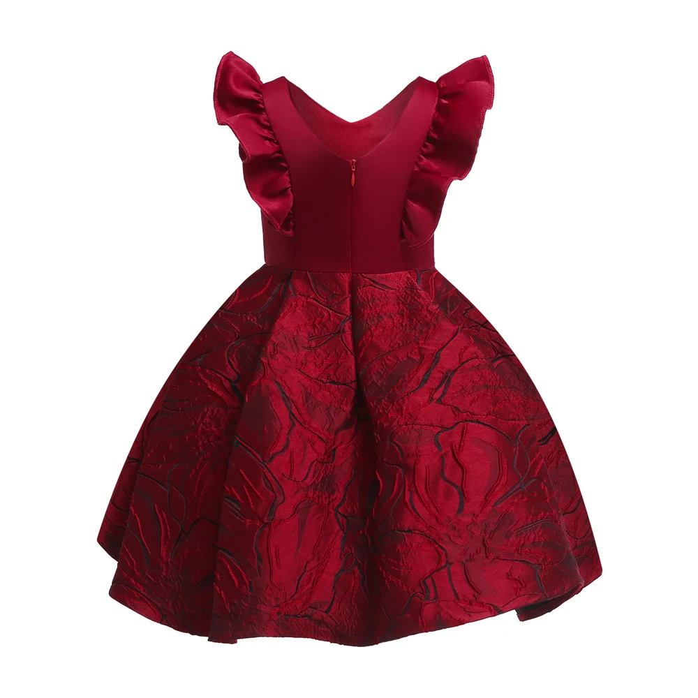 Floral Girl Dresses 2019 Summer Princess Costumes Wedding Child Clothing Ruffles Kids Dress For Girls Formal Prom Gowns 10 Years (1)