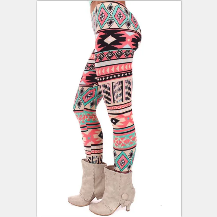 1 шт. леггинсы для женщин эластичные вязаные рождественский подарок со