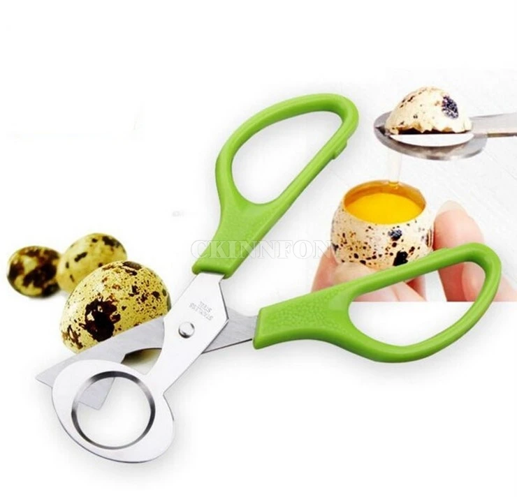 DHL 100pcs Quail Egg Scissors Egg Cutter Egg Openerin Egg Scissors from Home & Garden on