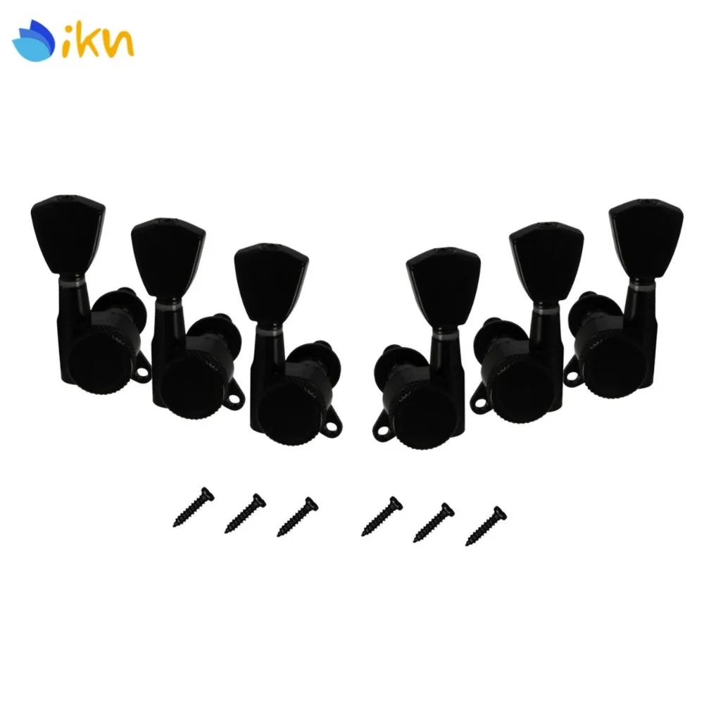New 6pcs Black Auto Lock Electric Guitar Tuning Pegs Keys Machine Heads
