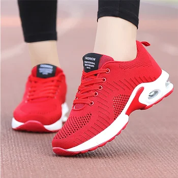 

Casual Women Shoes Tennis Lightweight Sneakers Breathable Mesh Platform Shoes Zapatillas Mujer Solid White Black Shose
